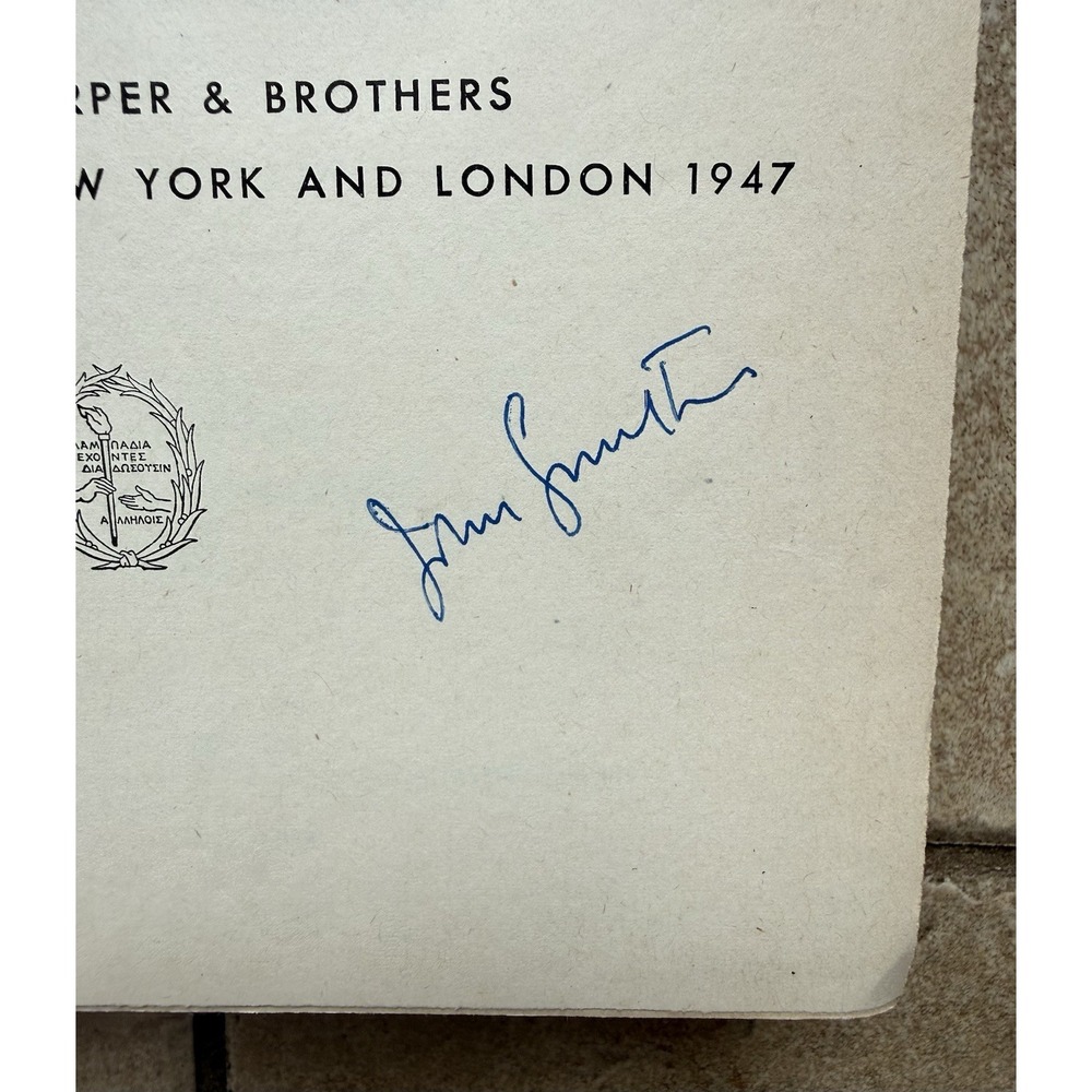 Inside USA 1947 by John Gunther, Signed, HC VTG  Book - First Edition, W/Foldout - Picture 9 of 13